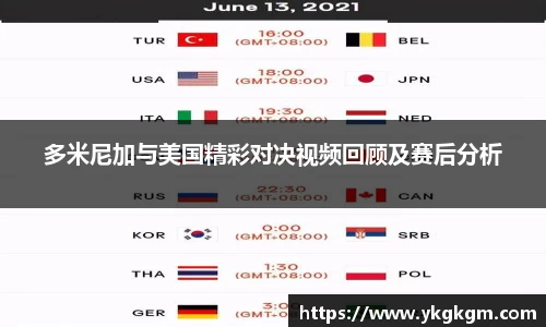 多米尼加与美国精彩对决视频回顾及赛后分析